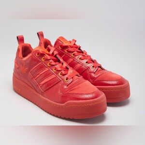 Adidas forum low S.E.E.D All-Red Chunky Platform Sneakers , women shoes US 7